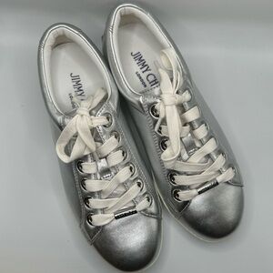 JIMMY CHOO SILVER SNEAKERS